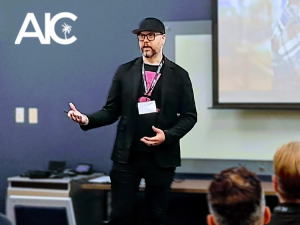 Brad Nelson speaking at a conference